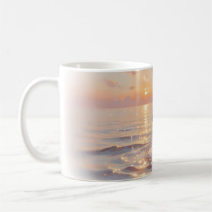Flow With Life Water Goddess Sunset Art Mug