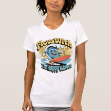 Flow With The Happy Waves Retro Surf Vibes Women's