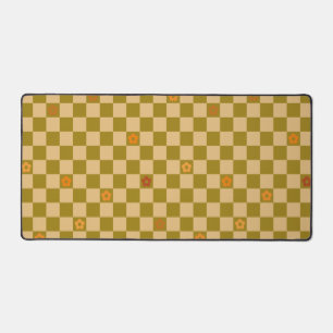 Flowe Checkered Pattern - No. 02 Desk Mat