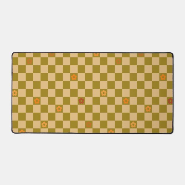 Flowe Checkered Pattern - No. 02 Desk Mat (Front)