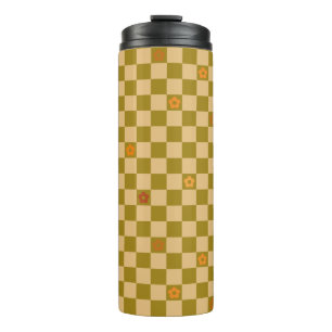 Flowe Checkered Pattern - No. 02 Thermal Tumbler