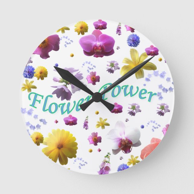 flowe power round clock (Front)