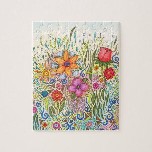 Flower 12 Garden Art Jigsaw Puzzle