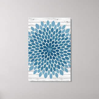 Flower- 150 Signature Canvas Guest Book