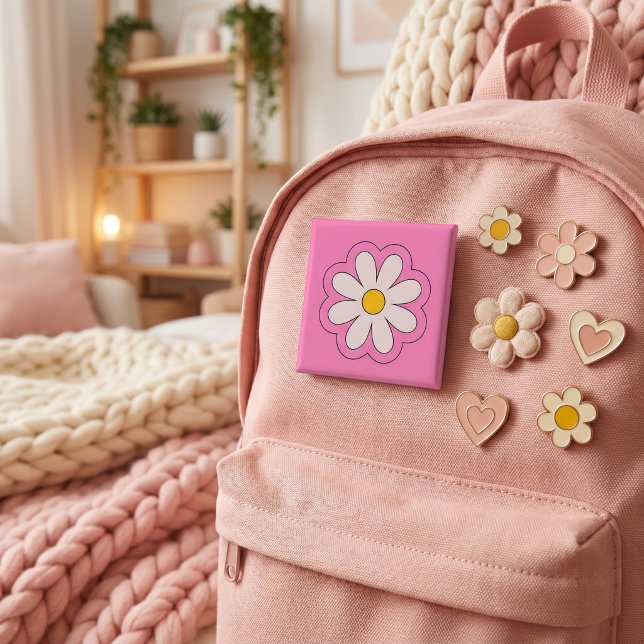 Flower 15 Cm Square Badge (Creator Uploaded)