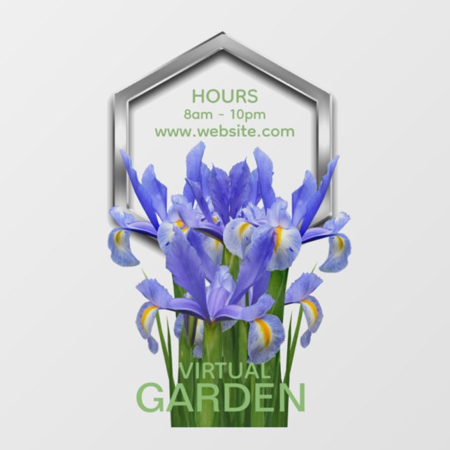 Flower 1 - Window Cling: 20.00" x 30.00" (Sheet)