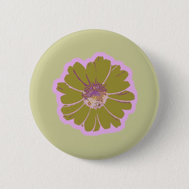 Flower #603 Logo 6 Cm Round Badge (Front)