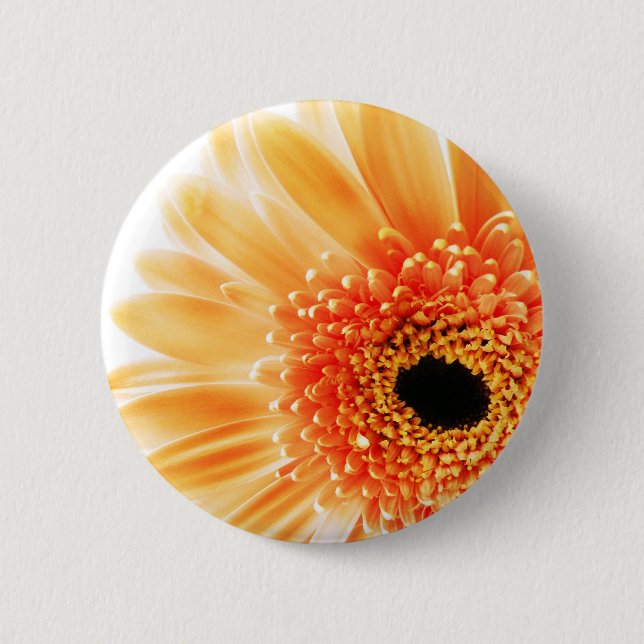 Flower 6 Cm Round Badge (Front)