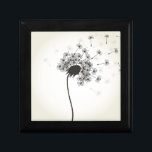 Flower a dandelion gift box<br><div class="desc">From a dandelion seeds fly. A vector illustration</div>