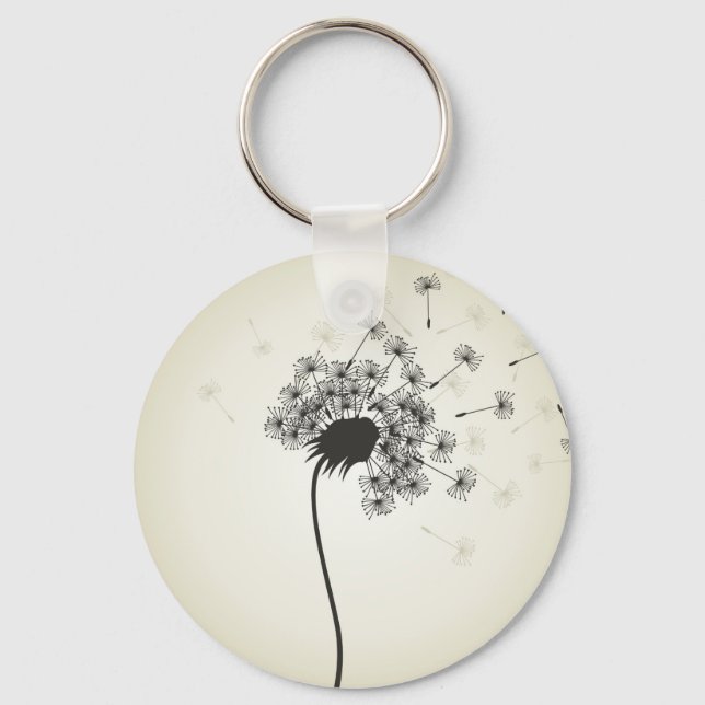 Flower a dandelion key ring (Front)