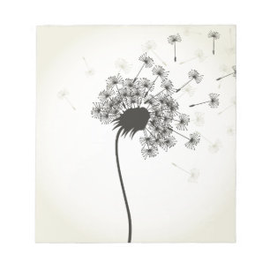 Flower a dandelion notepad