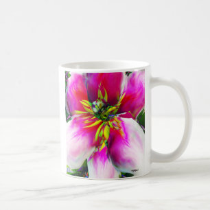 flower, abstract coffee mug