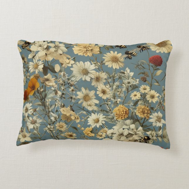 Flower Accent Pillow (Back)