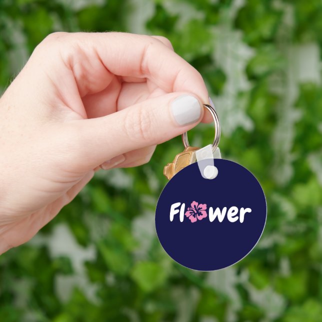 Flower Acrylic Keychain (Hand)