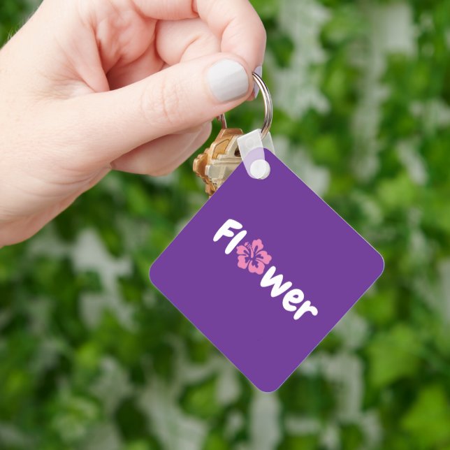 Flower Acrylic Keychain (Hand)