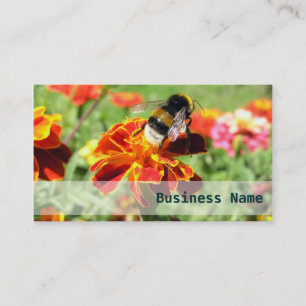Flower Addict - Bumble-Bee Elegant Business Card