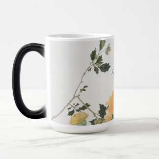 Flower and Bee Nature Art Design Magic Mug