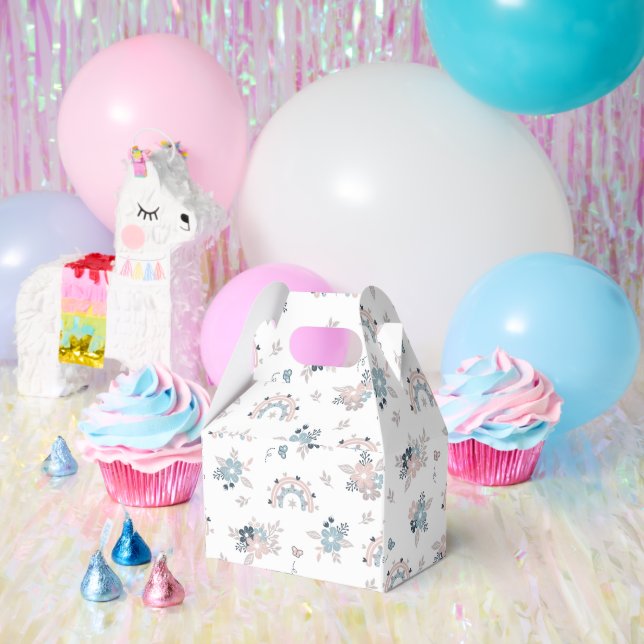 Flower And Boho Seamless Pattern  Favour Box (Party)