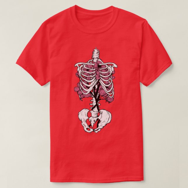Flower and bones T-Shirt (Design Front)