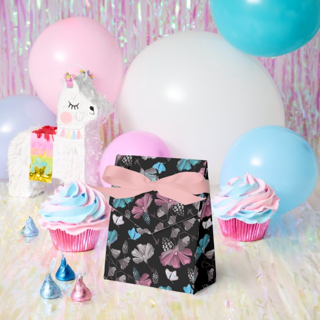Flower and Butterflies Pattern  Favour Box (Party)