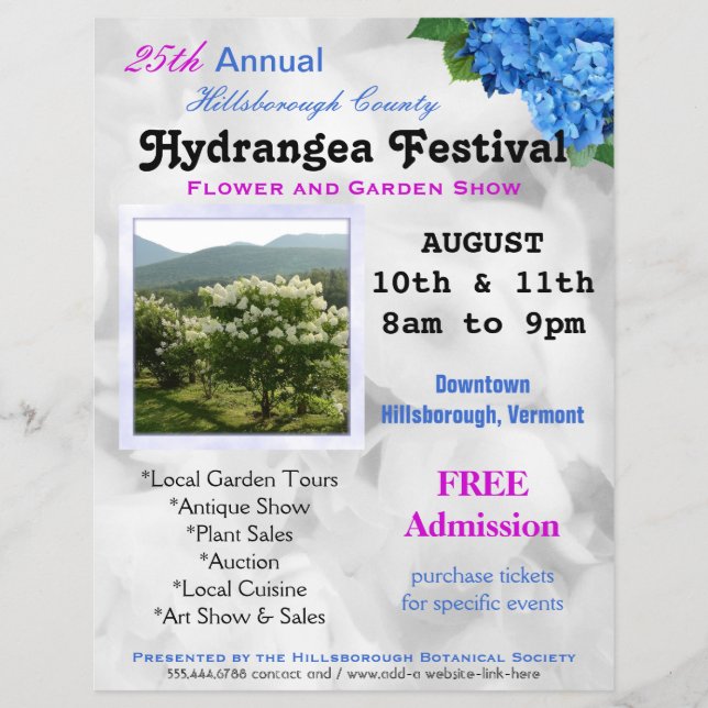 Flower and Garden Show Custom Flyers (Front)