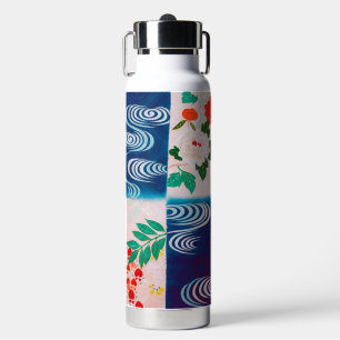 Flower and Running Water, Japanese Design Water Bottle