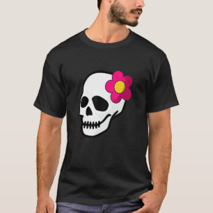 Flower And Skull For Flower Skull And Garden T-Shirt