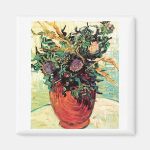 Flower and Thistles Van Gogh Fine Art Magnet