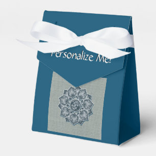 Flower Applique with Jacquard Choose ANY COLOR Favour Box