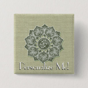 Flower Applique with Jacquard Pick A COLOR 15 Cm Square Badge