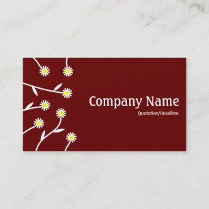 Flower Arrangement - Deep Maroon 660000 Business Card