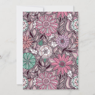 flower arranging patterns holiday card