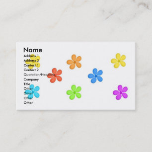 Flower Art Business Card