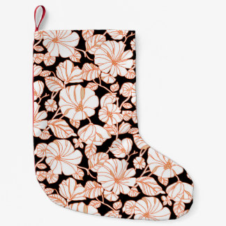flower art design small christmas stocking