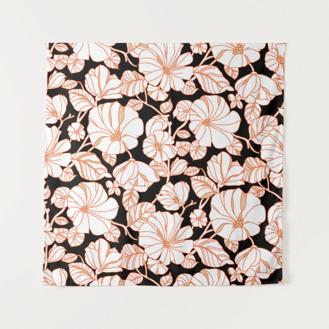 flower art design tapestry (Front)