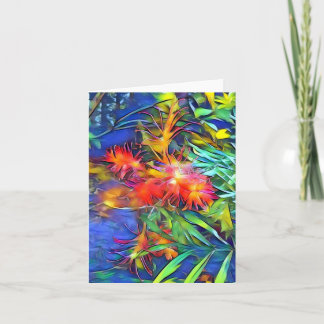 Flower Art Native Bottle Brush Card