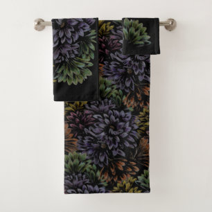 Flower Art Towels Floral Art Towel Sets & Decor