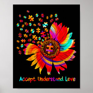 Flower Asd Accept Understand Love  Poster