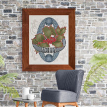 Flower Astrology and Magic Poster - Holly