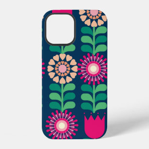 flower background vintage/illustration iPhone 12 case