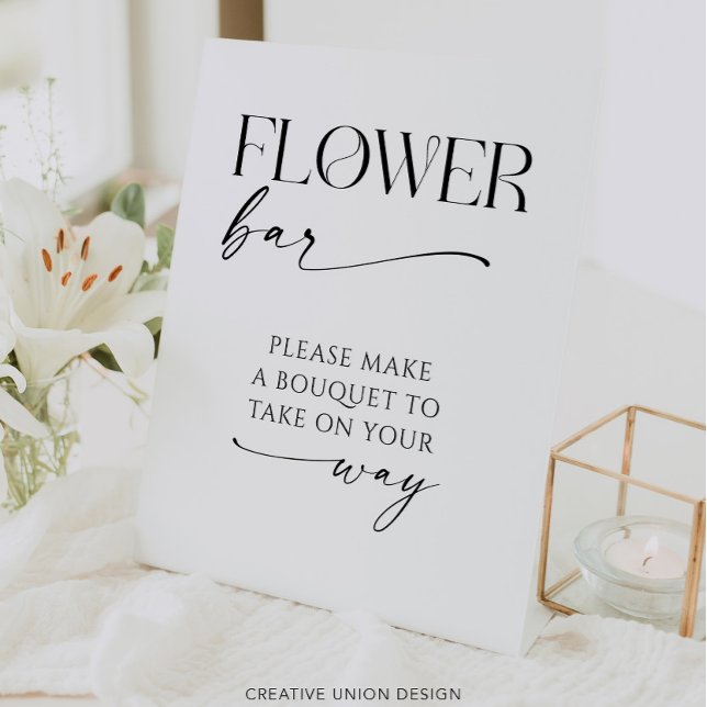 Flower Bar Bridal Shower Favours Sign (Creator Uploaded)