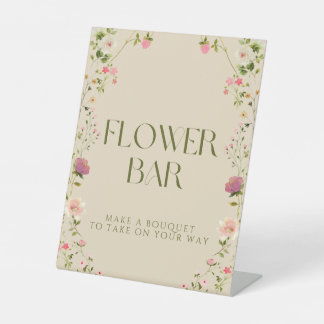 Flower Bar Favour Sign