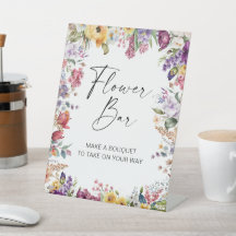 Flower Bar Garden Flowers Bridal Shower