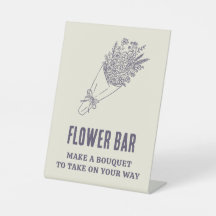 Flower Bar Make a Bouquet Bridal Shower Favour
