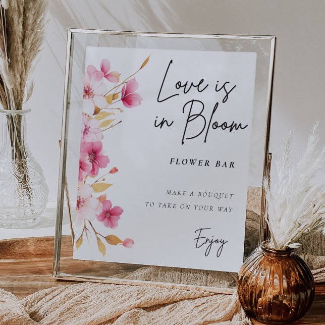 Flower Bar Sign Love in Bloom Bridal Shower (Creator Uploaded)