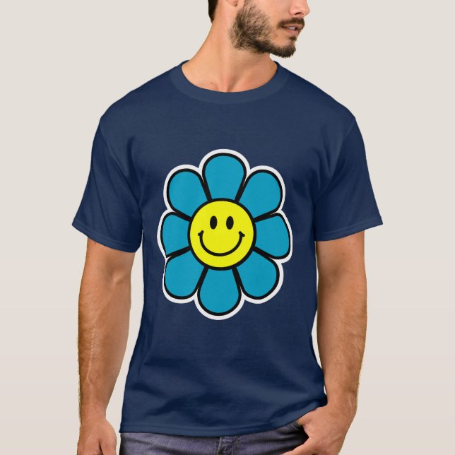 Flower Basic Dark T-Shirt (Front)