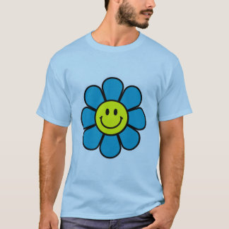 Flower Basic T-Shirt (Blue)