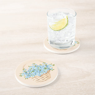 Flower Basket Stone Coaster