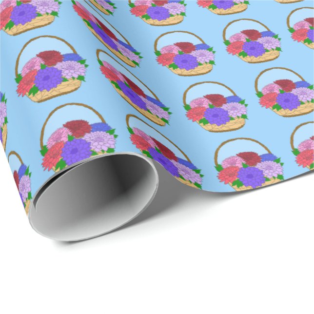 Flower Basket Wrapping Paper (Roll Corner)