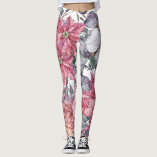Flower Beach Art Leggings